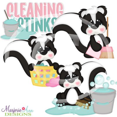 Cleaning Stinks SVG Cutting Files + Clipart