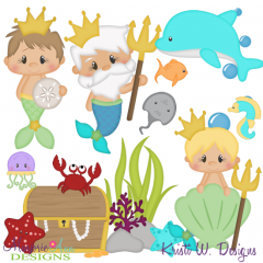 Ocean Friends 2 SVG Cutting Files Includes Clipart
