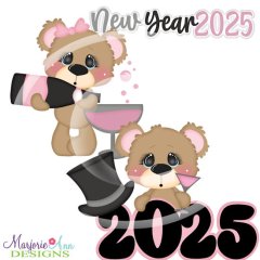 Charlie & Jojo New Year 2025 SVG Cutting Files