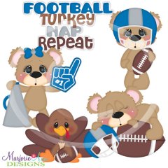 Charlie & JoJo Thanksgiving Football SVG Cutting Files + Clipart