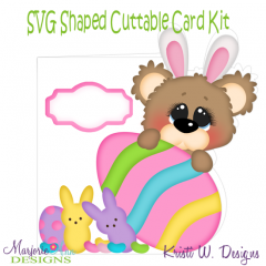 Franklin-Beary Happy Easter SVG Cutting Files Includes Clipart