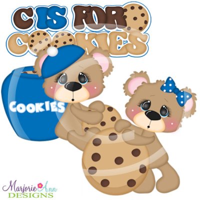 Charlie & JoJo C Is For Cookies SVG Cutting Files + Clipart