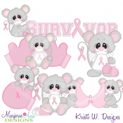 Think Pink SVG Cutting Files Includes Clipart