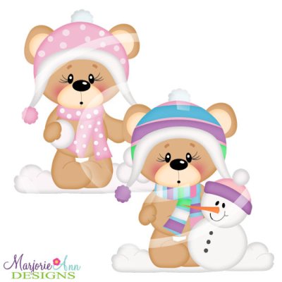 Snow Day Bears 1 SVG Cutting Files