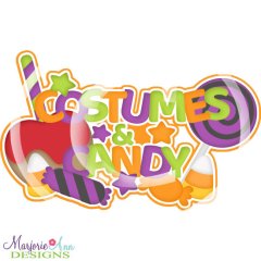 Costumes & Candy Title SVG Cutting Files