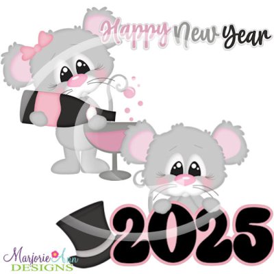 New Year 2025 Mice SVG Cut Files