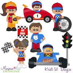 When I Grow Up~Racecar Driver SVG Cutting Files Includes Clipart