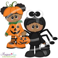 Spooky Village Costume Kids 2 SVG Cutting Files + Clipart