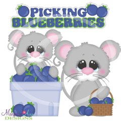 Picking Blueberries SVG Cutting Files