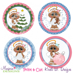 Angel Kisses & Winter Wishes Exclusive SVG Cutting Files+Clipart