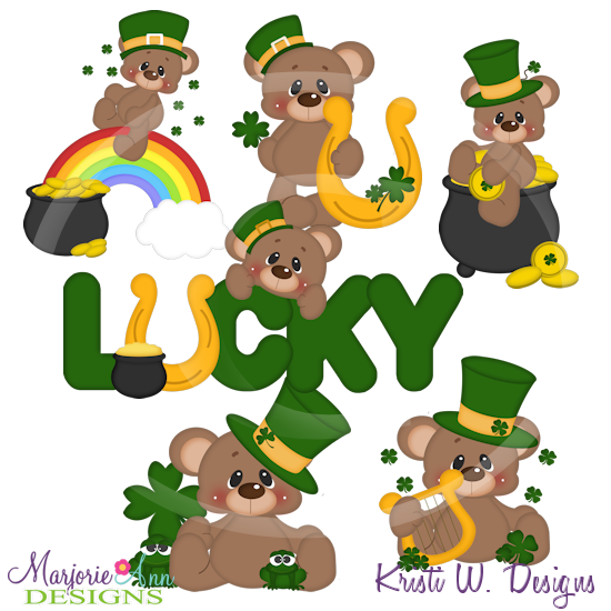 Brownie Feels Lucky SVG Cutting Files+Clipart - Click Image to Close