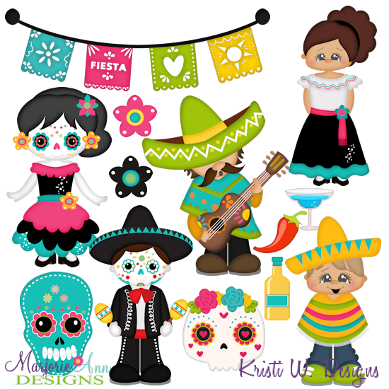 Fiesta SVG Cutting Files Includes Clipart - Click Image to Close