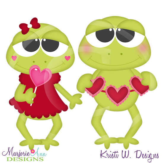Toadally In Love Cutting Files-Includes Clipart - Click Image to Close
